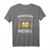 Michael Vorname Geschenk Geburtstag Lustiges Bier Sprüche T-Shirt – Personalisiertes Witziges T-Shirt für Männer, Freunde & Papa