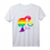 Barbie Herren T-Shirt Kurzarm mit Regenbogen Logo in Schwarz – Exklusives Amazon Design, Bequem & Stilvoll