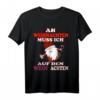 An Weihnachten auf den Wein achten - Lustiges Flachwitz T-Shirt mit Weihnachtsmann für Weintrinker und Humorliebhaber