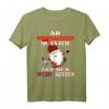 An Weihnachten auf den Wein achten - Lustiges Flachwitz T-Shirt mit Weihnachtsmann für Weintrinker und Humorliebhaber