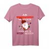 An Weihnachten auf den Wein achten - Lustiges Flachwitz T-Shirt mit Weihnachtsmann für Weintrinker und Humorliebhaber