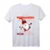 An Weihnachten auf den Wein achten - Lustiges Flachwitz T-Shirt mit Weihnachtsmann für Weintrinker und Humorliebhaber