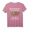 Heute mache ich erstmal nichts Faultier T-Shirt – Lustiges Geschenk für Morgenmuffel, Faulenzer & Entspannungsfans