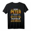 Wenn Peter es nicht reparieren kann Baustelle Elektriker T-Shirt – Lustiges Handwerker Outfit für Elektriker, Bauarbeiter und Meister