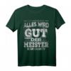 Der Meister ist jetzt da - Lustiges Handwerker Meisterprüfung T-Shirt für Söhne, Neffen, Kollegen & Freunde