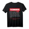 Beruf Techniker Geschenk Kollege Maschinenbau T-Shirt – Lustiges Technik T-Shirt für Männer, Kollegen und Freunde
