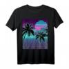 Retro 80er Vaporwave Sunrise Outrun Gitter T-Shirt – Vintage 90er Design, Otaku Geschenk, Digitale Kunst & Popkultur Stil