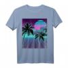 Retro 80er Vaporwave Sunrise Outrun Gitter T-Shirt – Vintage 90er Design, Otaku Geschenk, Digitale Kunst & Popkultur Stil