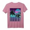 Retro 80er Vaporwave Sunrise Outrun Gitter T-Shirt – Vintage 90er Design, Otaku Geschenk, Digitale Kunst & Popkultur Stil