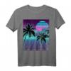 Retro 80er Vaporwave Sunrise Outrun Gitter T-Shirt – Vintage 90er Design, Otaku Geschenk, Digitale Kunst & Popkultur Stil
