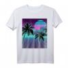 Retro 80er Vaporwave Sunrise Outrun Gitter T-Shirt – Vintage 90er Design, Otaku Geschenk, Digitale Kunst & Popkultur Stil