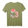 Kinder Geburtstagsshirt für 3 Jahre Mädchen - Süße Maus mit Luftballons & Zahl Drei, Perfekt für Geburtstag & Feieroutfit