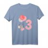 Kinder Geburtstagsshirt für 3 Jahre Mädchen - Süße Maus mit Luftballons & Zahl Drei, Perfekt für Geburtstag & Feieroutfit