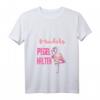 Egal was passiert pegel halten Flamingo Party T-Shirt für Mädels & Junggesellinnenabschied - Lustiges Sauf-Shirt für JGA, Mallorca & Feierlichkeiten