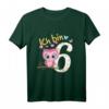 Kinder Geburtstagsshirt Eule zum 6. Geburtstag für Mädchen und Jungen - Lustiges Geschenk für die Geburtstagsfeier oder Kindergarten