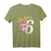 Kinder Geburtstagsshirt Eule zum 6. Geburtstag für Mädchen und Jungen - Lustiges Geschenk für die Geburtstagsfeier oder Kindergarten