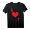 König der Herzen Spielkarte Halloween-Kostüm T-Shirt – Perfekt für Partys, Cosplay & als Geschenk für Karten- und Pokerliebhaber