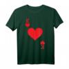 König der Herzen Spielkarte Halloween-Kostüm T-Shirt – Perfekt für Partys, Cosplay & als Geschenk für Karten- und Pokerliebhaber