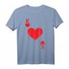 König der Herzen Spielkarte Halloween-Kostüm T-Shirt – Perfekt für Partys, Cosplay & als Geschenk für Karten- und Pokerliebhaber