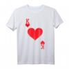 König der Herzen Spielkarte Halloween-Kostüm T-Shirt – Perfekt für Partys, Cosplay & als Geschenk für Karten- und Pokerliebhaber