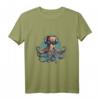 Cooler Nerdy Oktopus mit Brille und Kopfhörern T-Shirt – Lustiges Meerestier Design für Kinder, Fans und Musikliebhaber