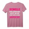 Single Bitte Antwort T-Shirt – Perfektes Partyoutfit für Singles, Junggesellen & Partnersuchende
