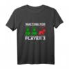 Gamer Waiting for Player 3 Schwangerschaft Verkünden T-Shirt - Perfekt für werdende Mütter und Nerd-Paare, um die Babyfreude zu zeigen