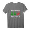 Gamer Waiting for Player 3 Schwangerschaft Verkünden T-Shirt - Perfekt für werdende Mütter und Nerd-Paare, um die Babyfreude zu zeigen