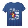 Kinder Lustiges Piraten Kindergeburtstag Party T-Shirt - Perfektes Geschenk für 5-Jährige Piratenfans & Geburtstagskinder