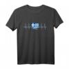 Griechenland Herzschlag Herz - Griechische Flagge T-Shirt für Fans, Urlauber & Auswanderer