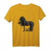 Pferd malen Reitsport Friese Pferd Reiter T-Shirt – Perfektes Geschenk für Pferdeliebhaber, Reiter und Pferdefans zu Weihnachten, Geburtstag & mehr