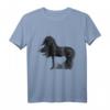Pferd malen Reitsport Friese Pferd Reiter T-Shirt – Perfektes Geschenk für Pferdeliebhaber, Reiter und Pferdefans zu Weihnachten, Geburtstag & mehr