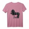 Pferd malen Reitsport Friese Pferd Reiter T-Shirt – Perfektes Geschenk für Pferdeliebhaber, Reiter und Pferdefans zu Weihnachten, Geburtstag & mehr