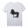 Pferd malen Reitsport Friese Pferd Reiter T-Shirt – Perfektes Geschenk für Pferdeliebhaber, Reiter und Pferdefans zu Weihnachten, Geburtstag & mehr