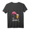 Damen Flamingo Es Eskaliert Eh T-Shirt - Lustig Party, Festival & Disko Design mit V-Ausschnitt, Perfekt für Feiern & Geschenke
