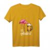 Damen Flamingo Es Eskaliert Eh T-Shirt - Lustig Party, Festival & Disko Design mit V-Ausschnitt, Perfekt für Feiern & Geschenke