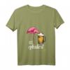 Damen Flamingo Es Eskaliert Eh T-Shirt - Lustig Party, Festival & Disko Design mit V-Ausschnitt, Perfekt für Feiern & Geschenke