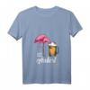 Damen Flamingo Es Eskaliert Eh T-Shirt - Lustig Party, Festival & Disko Design mit V-Ausschnitt, Perfekt für Feiern & Geschenke