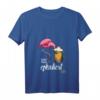 Damen Flamingo Es Eskaliert Eh T-Shirt - Lustig Party, Festival & Disko Design mit V-Ausschnitt, Perfekt für Feiern & Geschenke