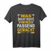 Baumeister T-Shirt – Was nicht passt wird passend gemacht – Geschenkidee für Bauarbeiter, Handwerker & Vatertag für Vater im Baugewerbe