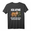 Ich Atme Produktiver Wird Es Nicht Faultier Geschenk T-Shirt - Lustiges, entspanntes Faultier T-Shirt für Geburtstage & Weihnachten