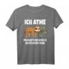 Ich Atme Produktiver Wird Es Nicht Faultier Geschenk T-Shirt - Lustiges, entspanntes Faultier T-Shirt für Geburtstage & Weihnachten