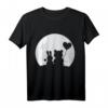 Hase und Bär Liebespaar T-Shirt mit Vollmond – Romantisches Geschenk für Valentinstag, Geburtstag & Liebe