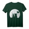 Hase und Bär Liebespaar T-Shirt mit Vollmond – Romantisches Geschenk für Valentinstag, Geburtstag & Liebe