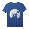 Hase und Bär Liebespaar T-Shirt mit Vollmond – Romantisches Geschenk für Valentinstag, Geburtstag & Liebe