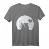 Hase und Bär Liebespaar T-Shirt mit Vollmond – Romantisches Geschenk für Valentinstag, Geburtstag & Liebe