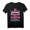 Beste Chefin Sprüche T-Shirt – Humorvolles Geschenk für Geburtstag & Weihnachten, Prinzessin & Chefin in Einem