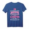 Beste Chefin Sprüche T-Shirt – Humorvolles Geschenk für Geburtstag & Weihnachten, Prinzessin & Chefin in Einem