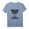 Wenn es kein Fleisch mehr gibt esse ich Veganer T-Shirt - Lustiges Geschenk für Vegetarier & Veganer, Geburtstagsgeschenk für Freunde & Familie