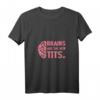 Damen Brains New Tits Feminist Feminismus Gender Equality Activist T-Shirt mit V-Ausschnitt – Perfektes Geschenk für Feminismus- und Gleichberechtigungs-Unterstützer
